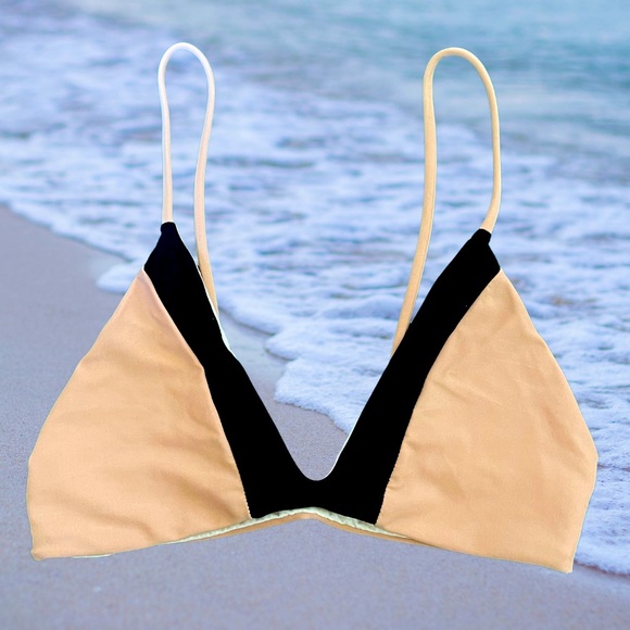 ACACIA Swimwear Pupukea Top in Topless/Storm colorway ~ NWOT ~ SIZE L - Picture 2 of 5